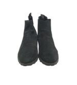 Ghete barbati River Island  42, piele intoarsa, negru - imagine 3