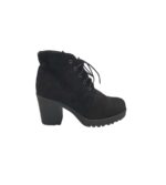 Botine dama Koi 40, material textil, negru