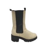 Ghete dama  Vero Moda 39, material textil, piele, bej