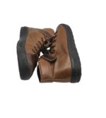 Ghete dama 38, piele, imitatie de piele, maro - imagine 4