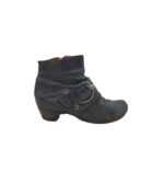 Botine dama Airstep 37, piele, bleumarin