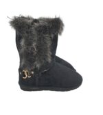 Cizme dama Atmosphere 37, material textil, gri negru, imblanite