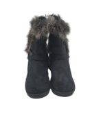 Cizme dama Atmosphere 37, material textil, gri negru, imblanite - imagine 3