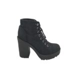 Botine dama H&M 39, material textil, negru