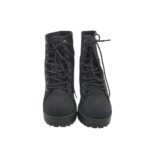 Botine dama H&M 39, material textil, negru - imagine 5