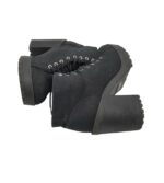 Botine dama H&M 39, material textil, negru - imagine 3