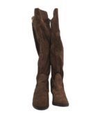 Cizme dama 39, imitație de piele, material textil, maro - imagine 3