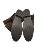 Cizme dama 39, imitație de piele, material textil, maro - imagine 5