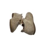 Botine dama Rieker 39, piele intoarsa, bej - imagine 4