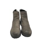 Ghete dama Tamaris 37, piele, gri - imagine 3