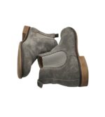 Botine dama Pier One 39, piele intoarsa, gri - imagine 4