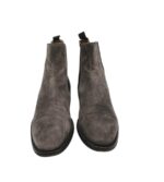 Ghete barbati Magnanni 42, piele intoarsa, gri - imagine 3