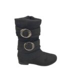 Cizme dama Anna 39, material textil, negru