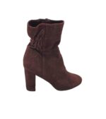 Botine dama 5th Avenue 38, piele intoarsa, maro
