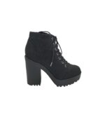 Botine dama H&M 39, material textil, negru