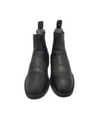 Botine dama  Zara 36, piele intoarsa, piele, negru - imagine 3