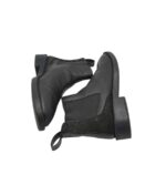 Botine dama  Zara 36, piele intoarsa, piele, negru - imagine 4