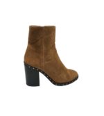 Botine dama River Island 38, piele intoarsa, maro