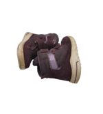Ghete copii Ecco 28, material textil, piele intoarsa, mov maro, Gore tex - imagine 4