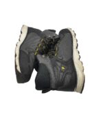 Ghete barbati Fila 41, imitație de piele, material textil, negru gri, captusite - imagine 4