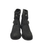 Botine dama Lazamani 39, piele, negru - imagine 3