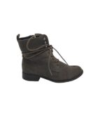 Ghete dama C&A 39, material textil, gri, imblanite