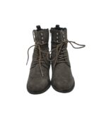 Ghete dama C&A 39, material textil, gri, imblanite - imagine 3