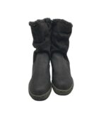 Cizme dama Footflexx 39, imitatie de piele, material textil, negru, imblanite - imagine 3