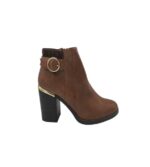 Botine dama New Look 39, imitație de piele, maro