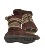 Cizme dama 36, material textil, maro, imblanite - imagine 4