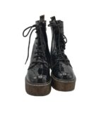 Ghete dama  37, imitație de piele, negru - imagine 3