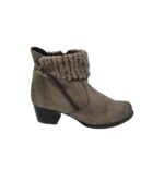 Botine dama Tamaris 39, material textil, piele, bej