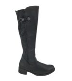 Cizme dama Rieker 42, imitație de piele, negru