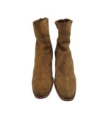 Botine dama Mango 38, piele intoarsa, maro - imagine 3