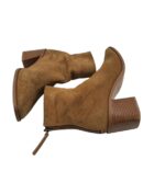 Botine dama Mango 38, piele intoarsa, maro - imagine 4