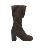 Cizme dama Lavorazione 38, material textil, maro