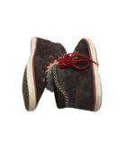 Ghete dama Esprit 41, piele intoarsa, maro, imblanite - imagine 4