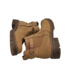 Ghete dama City Walk 39, imitație de piele, material textil, maro - imagine 4