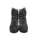 Ghete dama Country 38, material textil, piele intoarsa, gri negru - imagine 3