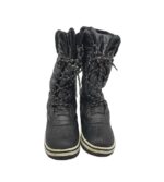 Cizme dama  37, material textil, alte materiale, negru, imblanite - imagine 3