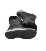 Cizme dama  37, material textil, alte materiale, negru, imblanite - imagine 4