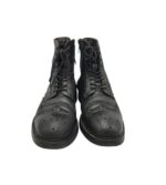 Ghete barbati Massimo Dutti 42, piele, negru,  imblanite - imagine 3