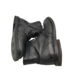 Ghete barbati Massimo Dutti 42, piele, negru,  imblanite - imagine 4
