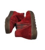 Ghete unisex Gabor 43, piele intoarsa, rosu - imagine 4