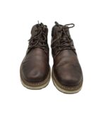 Ghete barbati Rieker 43, imitație de piele, maro, imblanite - imagine 3