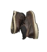 Ghete barbati Rieker 43, imitație de piele, maro, imblanite - imagine 4