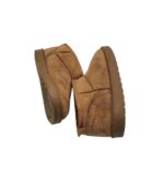 Botine copii 34, material textil, maro, imblanite - imagine 4