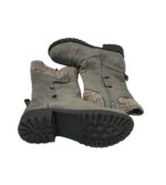 Cizme dama 37, imitatie de piele, gri - imagine 4