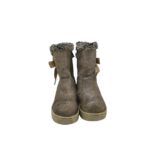 Cizme copii Primigi 25, piele intoarsa, bej, imblanite, Gore tex - imagine 3