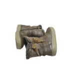 Cizme copii Primigi 25, piele intoarsa, bej, imblanite, Gore tex - imagine 4